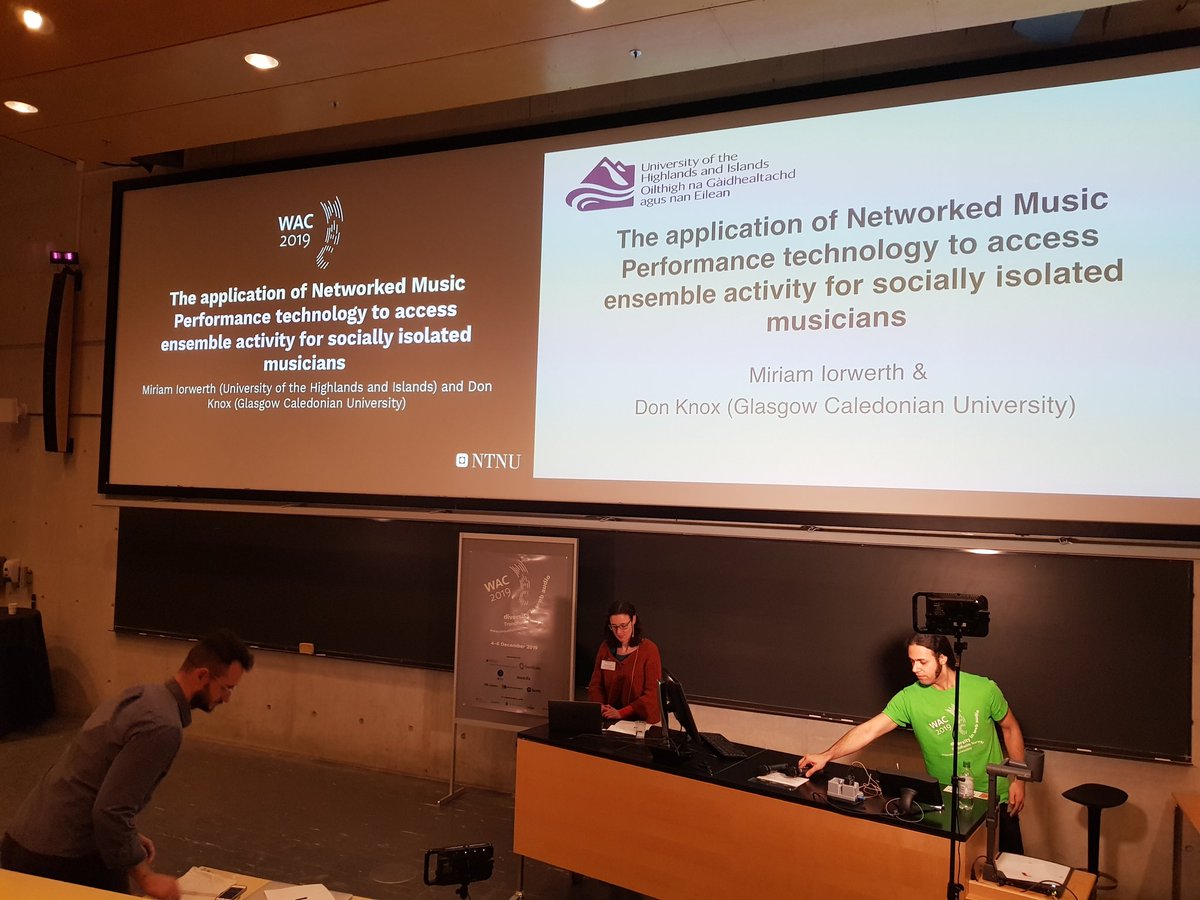 Reflecting on #accessibility and #network #acoustics in "The application of Networked Music Performance technology to access ensemble activity for socially isolated musicians" by Miriam Iorwerth and Don Knox ntnu.edu/documents/1282… #networked #performance #communication #NMP
