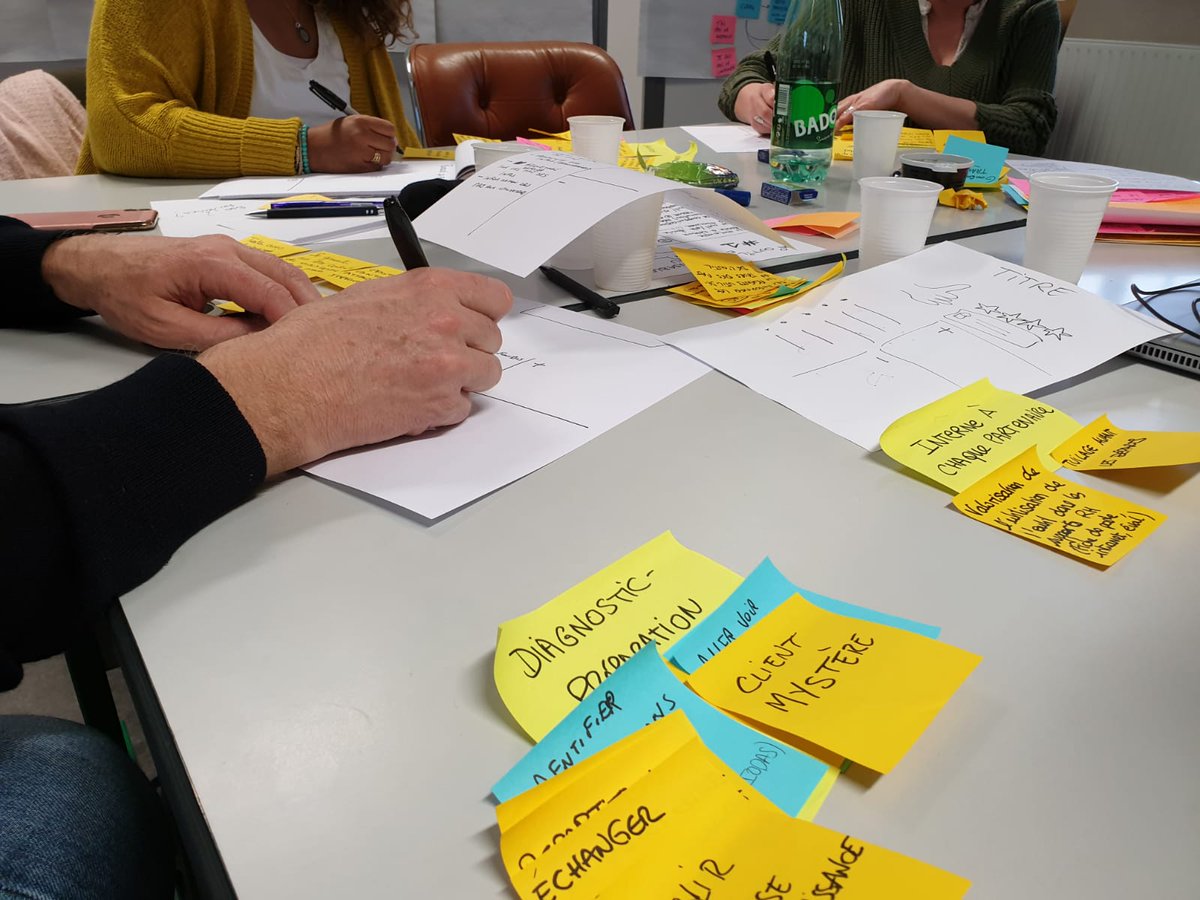 AgenceJujotte's tweet photo. Cette semaine nous animons un #DesignSprint pour le département @eurelien afin d'aboutir vendredi à un prototype d'outils d'information et d'orientation pour les agents assurant un accueil dans ce département. #centreeusager #UX #servicepublic https://t.co/lb19SAWGO3