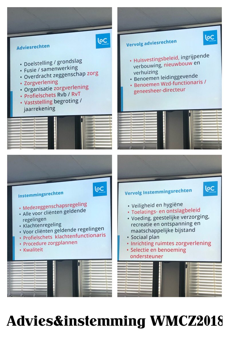 Samenwerkingsovereenkomst in wmcz2018, welke rechten zet je daar in? En wat verandert er tov nu? Zie overzicht met in rood alle wijzigingen. #clientenraden