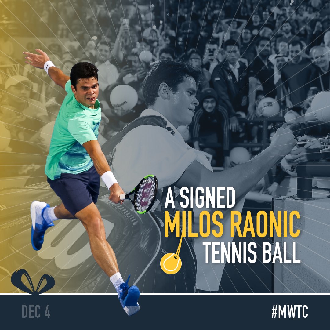 MubadalaWTC's tweet photo. #12DaysOfTennis festivities ๐ฅณ bringing merch by @milosraonic today! Get your tickets to win https://t.co/SxflmMYaau
#MWTC #MakeWayForTheBest #InAbuDhabi https://t.co/xDZFaSXgbu