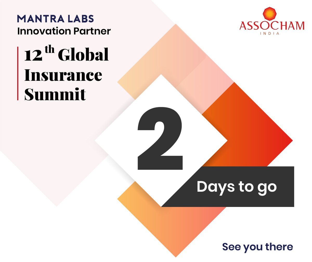 Mantra_Labs's tweet photo. 2 days to the big event.
Can you feel the chills?

Mantra Labs is proud to be the Innovation partner at the 12th Global Insurance Summit.

#Assocham #Countdown #3Daystogo #GlobalInsuranceSummit
#InsuranceSummit #Insurance #innovationpartner #innovation #Mantra_Labs https://t.co/Sa9ybe97LM