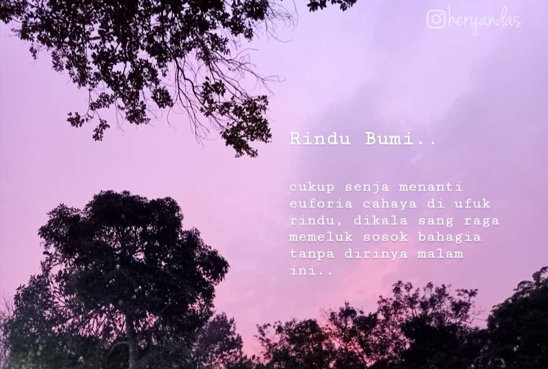 "Harapan Pasti pada yg berhak di Nanti"

#sajaksenja #rindubumi #senja #pemburusenja #sajakrindu #rindusenja #viral #quotesdaily #bucin #jomblofisabilillah #jomblo #filosofia #senjakarta #senjatangerang #kopi #sajaksore #sajaksenja #kopisore #filosofisenja #sorejekardah #sore