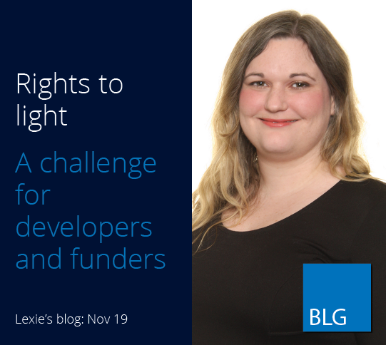 BLG_Lending's tweet photo. Want to know more about "Rights to Light"? In her latest blog Alexandra Phillips, BLG's Credit Operations Manager, explains what it is and the challenges it can pose for property developers. Read Lexie's blog here: https://t.co/OJKcbbBIL1 https://t.co/kIQYS9T4UY