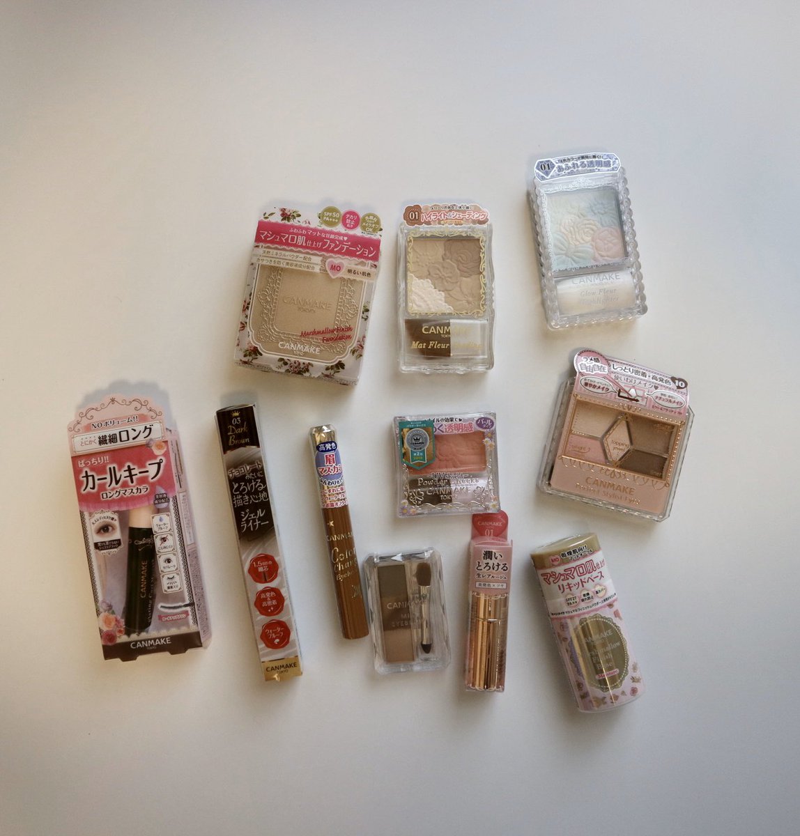 ゆべし 今日のメイクはキャンメイクしばり 全部千円前後くらいのプチプラなのにほんっっっとうに優秀で 高いコスメを使ってメイクした時とほとんど仕上がりが変わらない Ulikeのナチュラルフィルターで加工少なくして撮りました Canmake キャン