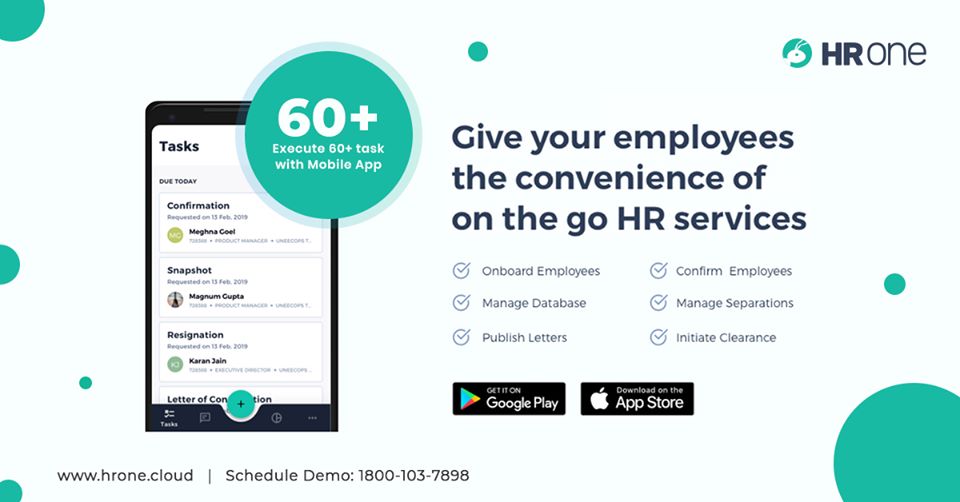 hronecloud's tweet photo. Do more than just approve leaves with a fully function HR App. Make your HR go mobile!
Know more: https://t.co/1Z0fGNNsTi
#HROne #InboxforHR #HRMS #HRIS #HR #HRSoftware #HRtool #HRApp #HumanResources #EmployeeQueries #MobileApp https://t.co/0IwKquKkep
