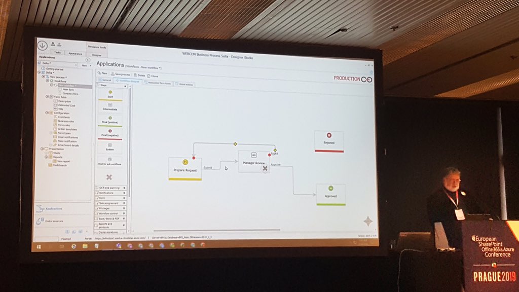 WEBCON_BPS's tweet image. During his session at #ESPC19, @mikefitz showed just how easy it is to build a custom business application in @WEBCON_BPS - our low-code platform for #ProcesAutomation. If you didn’t catch his session, you can always come by our booth #5 - Mike is also doing demos there! ⚡️