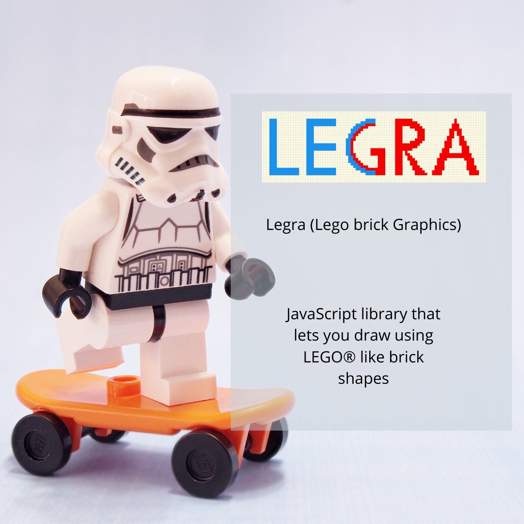 crowdshakti's tweet photo. Legra (Lego brick Graphics) is a small JavaScript library that lets you draw using LEGO® like brick shapes on an HTML <canvas> element

https://t.co/cwpwi73vA9

#Legra #LegoBrick #LegoBrickGraphics #JavaScript #HTMLcanvas https://t.co/snVgHtkioA