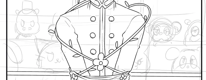 こんなモブ初めて描いてる 