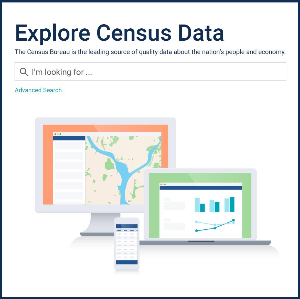 Want an easier way to find and download #CensusData in multiple formats? Explore data.census.gov, a new way of accessing data that is intended to meet the needs of all data users &amp; provide your feedback.