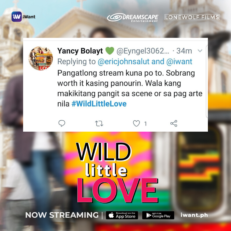 ofc_iwant's tweet photo. Netizens gone wild after watching #WildLittleLove on iWant! 😍💞Here are some of your reviews and reactions! Keep them coming!😉

Stream now! https://t.co/fNshlasNL8 

#NASAiWantYAN @DreamscapePH @benedictmique1 @iamandrea_b @imsethfedelin https://t.co/tmhlm4GKP6