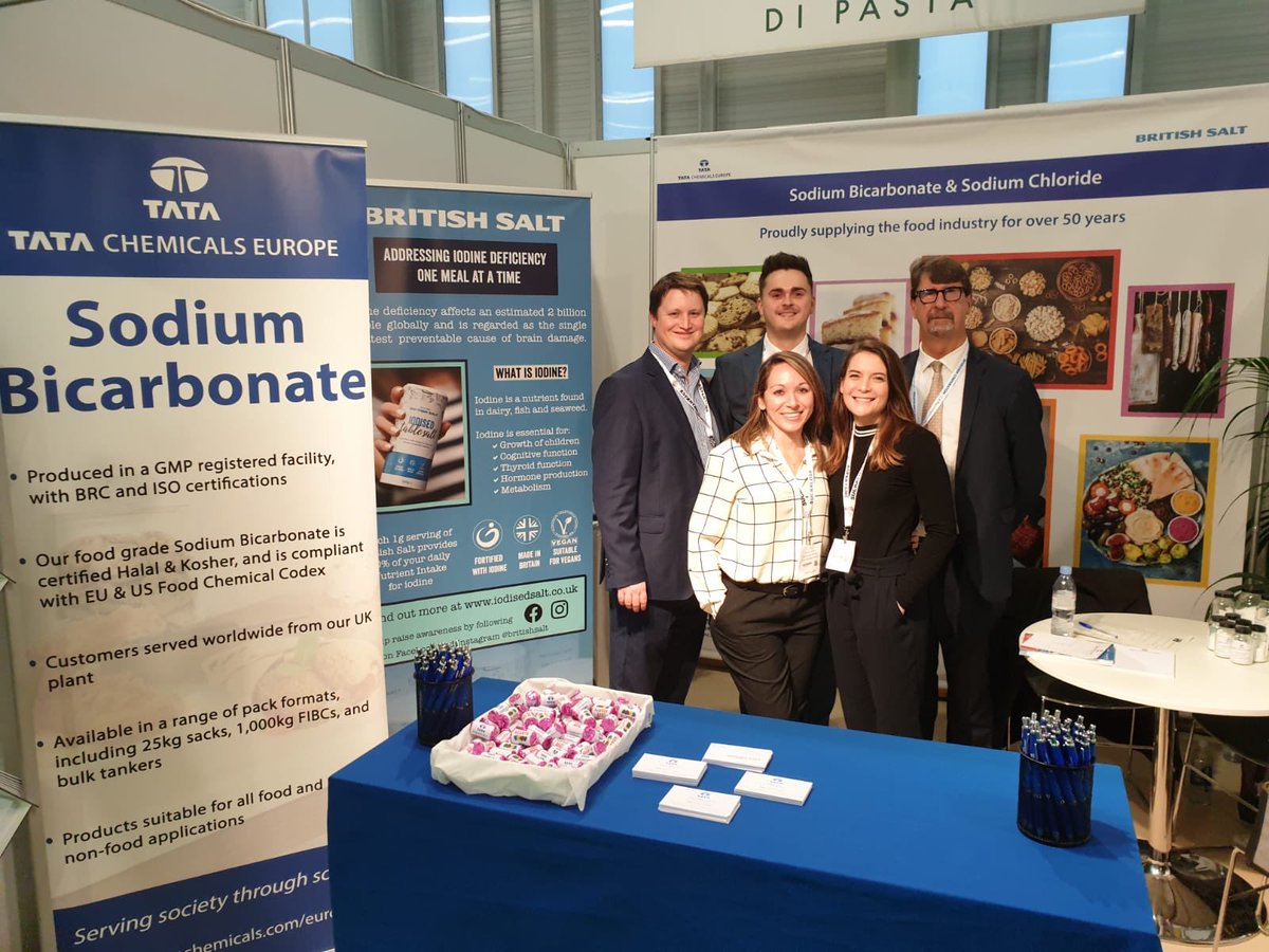 SaltIodised's tweet photo. We’re having a great time at @Fi_Global in Paris this week, come check out stand 7K86 to learn more about our sodium bicarbonate and sodium chloride. #FiEurope19 @British_Salt @TataChemicalsE https://t.co/QjLQgOJYax
