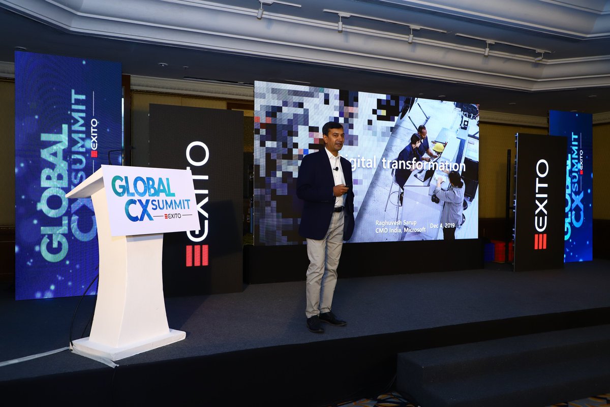 Keynote Presentation on “Digital Transformation “ by <a href="/radagast321/">Raghuvesh Sarup</a> – CMO, Microsoft India Area at #GlobalCXSummit

Live glimpses from #TheLeelaMumbai

Conference Link: globalcxsummit.com

Event By: <a href="/ExitoEvents/">Exito Events</a> 

#exito #exitoevents #gcxsummit #theleela #microsoft #conference