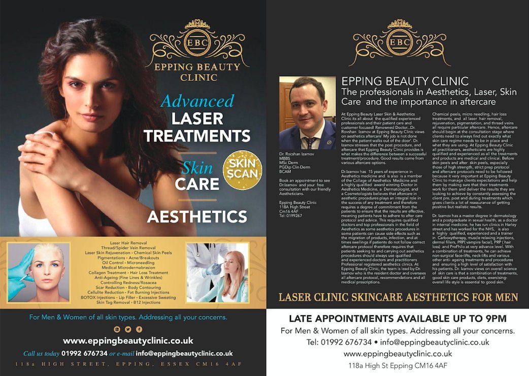 eppingclinic's tweet photo. Catch us in the latest edition of @westessexlife where you'll get to learn about our work with award winning and highly acclaimed Dr Rovshan Izamov. https://t.co/sfh8uPxv3Q