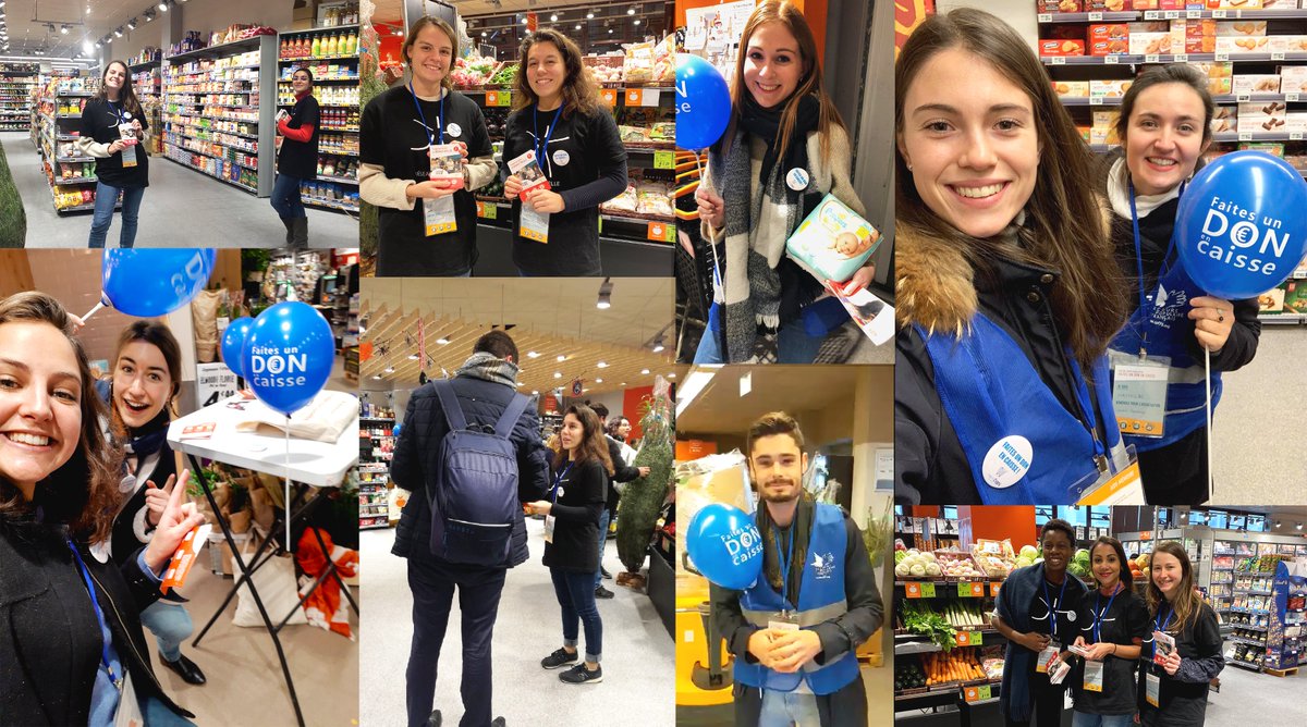 DauphineDRC's tweet photo. Hier le #masterDRC s'est mobilisé pour le  #GivingTuesday avec @l_arrondi ! Les étudiants ont récolté des #dons dans 8 magasins @franprix pour les assos @laclocheasso @secourspop Réseau Etincelle &amp; @emmaus_defi 
Un grand merci à tous les donateurs et aux assos pour leur accueil ! https://t.co/X8hgYfbX3D
