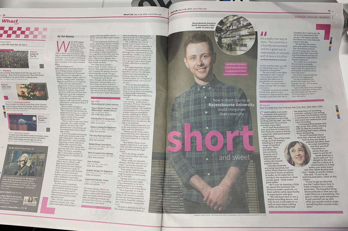 Ravensbourne Short Courses tweet media