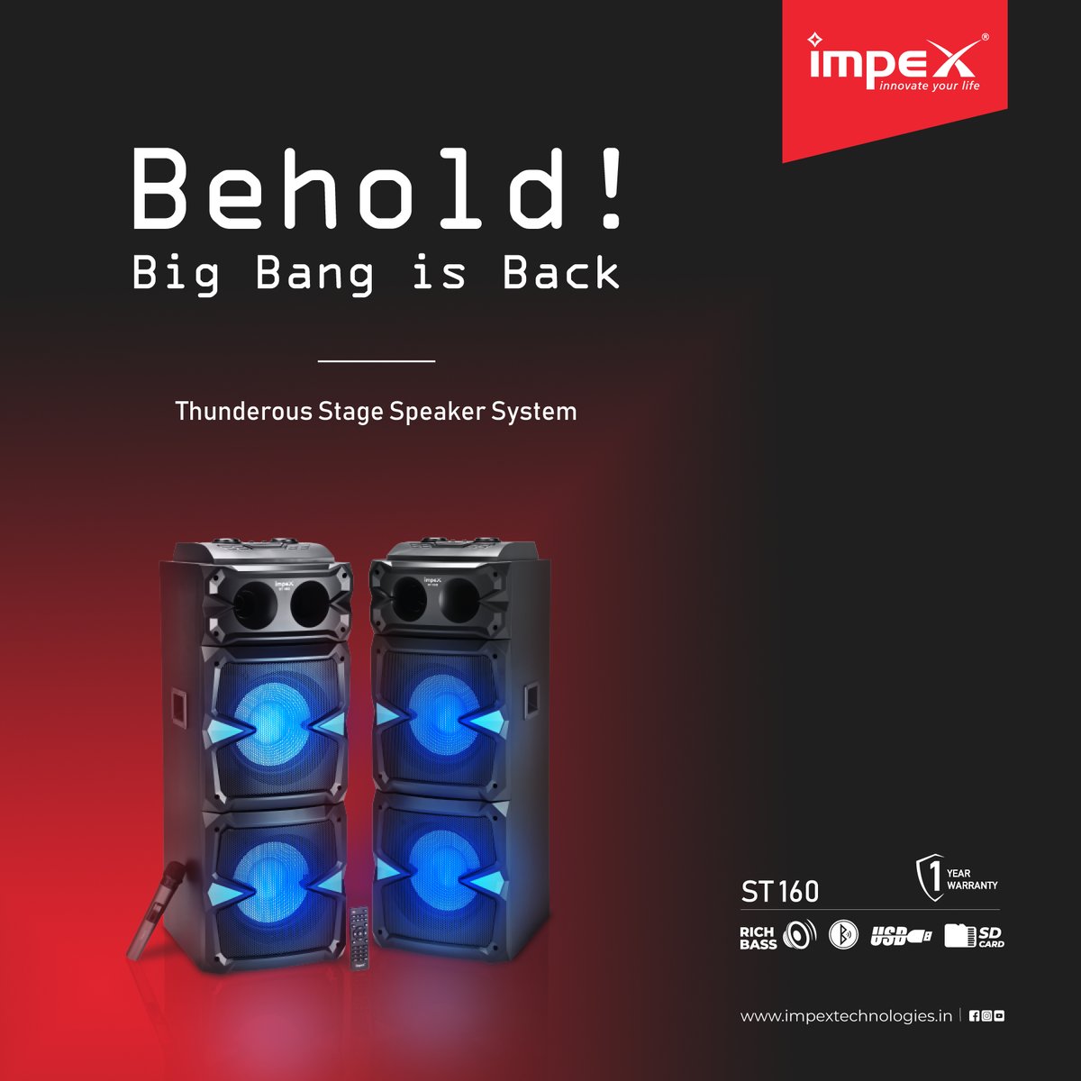 impex 2.0 multimedia speaker
