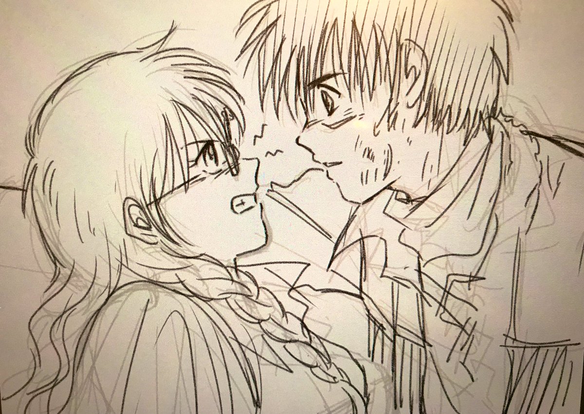 ちょうど1年前のイメージラフ?
えー。1年経ってもまだこの2人の距離は縮んどらんやんけー?
一コマだけ進めて今日も早よ寝なければ?

・・・しかしちょこちょこ関東で地震があるのが妙に不気味だわ・・? 
