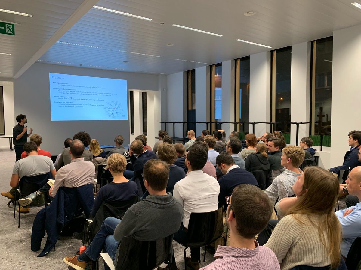 We're still excited by the great turnout and interesting talks at yesterday's 12th Belgium NLP Meetup. We hope to see you all again for the next meetup in early 2020! #nlproc #ai #deeplearning #ArtificialIntelligence #textmining #metup