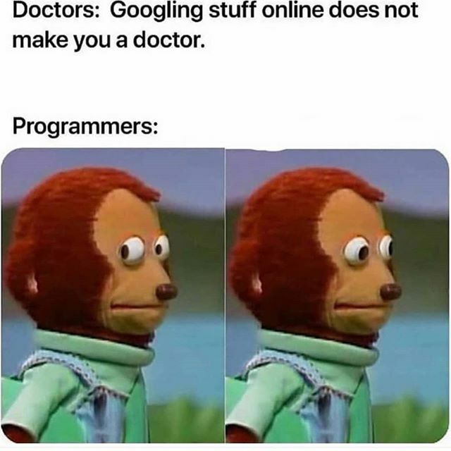 studytonight's tweet image. Hahaha
.
.
#studytonight #programmers #programming #softwaredeveloper #softwareengineer #webdevelopers #webdeveloper #webdevelopment #webdev #programmer #development #developer #facebook #linux #hack #hacking #code #technology #coding #codinglife #coding… ift.tt/361jzOP