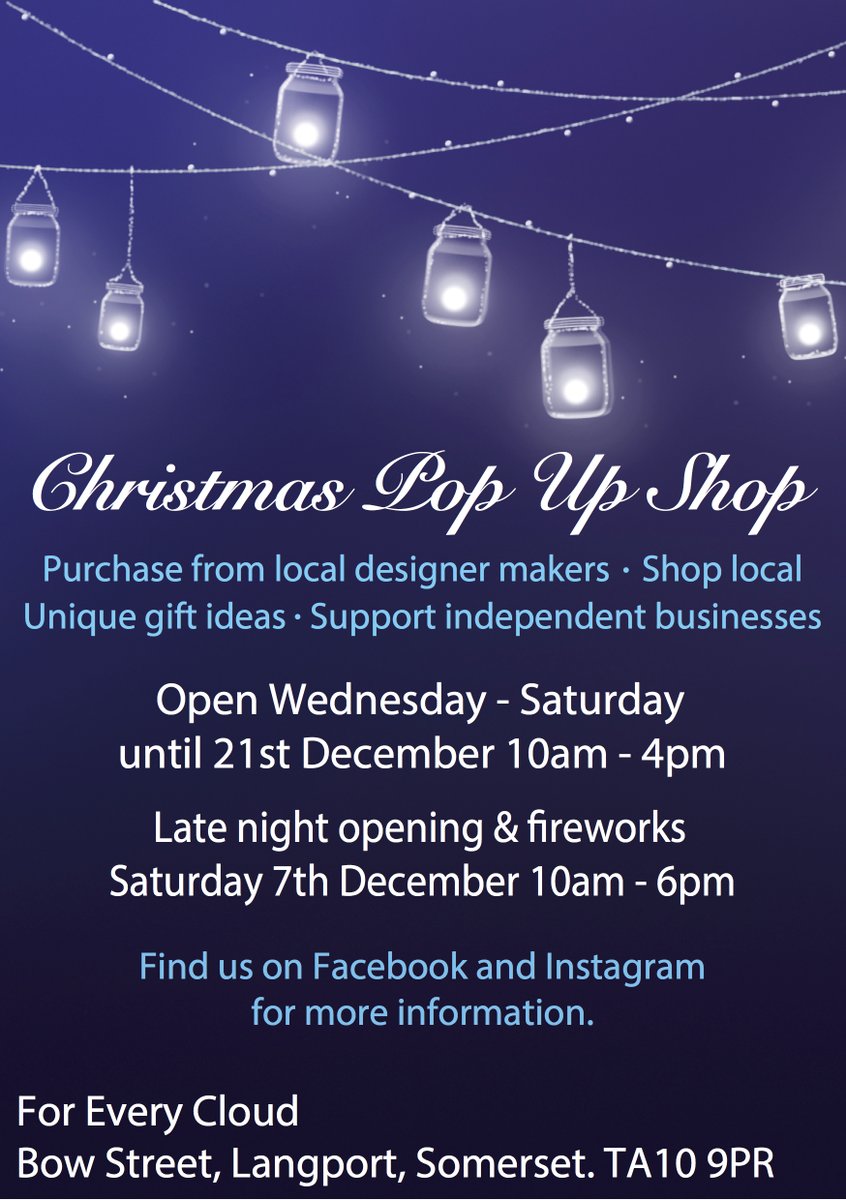 4everycloud's tweet photo. Really excited for the Christmas fair and fireworks here in Langport this Saturday 7th December. https://t.co/vuo18DQavT