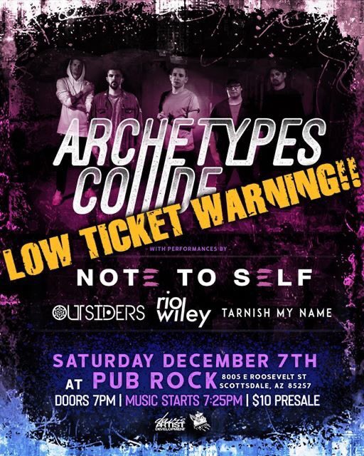 ‼️We are getting dangerously close to selling out‼️
Get your tickets now, only 50 left.

We will hand deliver or you can buy online with $0 fees at archetypescollide.bigcartel.com