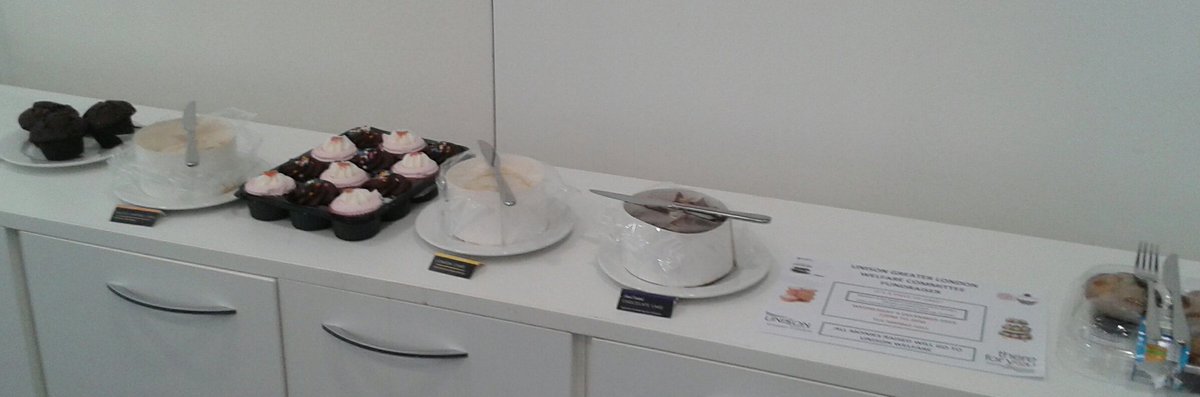 MMalphar's tweet photo. @unisontweets @LdnUNISONComVol supporting @Unison welfare committee cake sale https://t.co/8YV4bDDREe