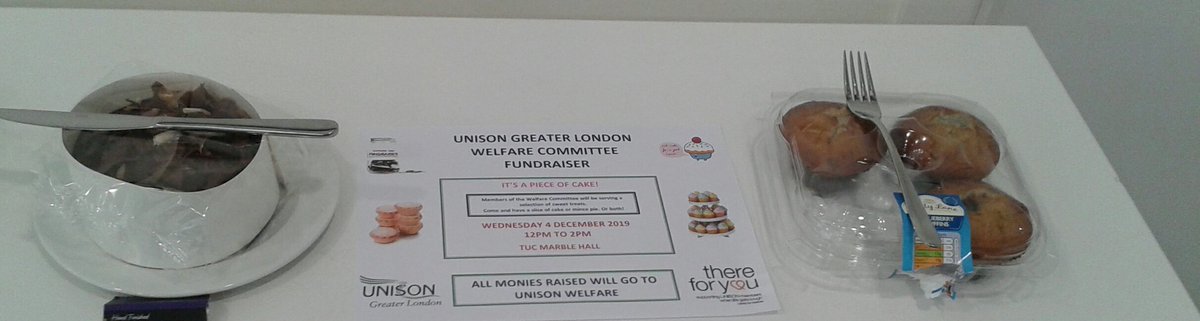 MMalphar's tweet photo. @unisontweets @LdnUNISONComVol supporting @Unison welfare committee cake sale https://t.co/8YV4bDDREe