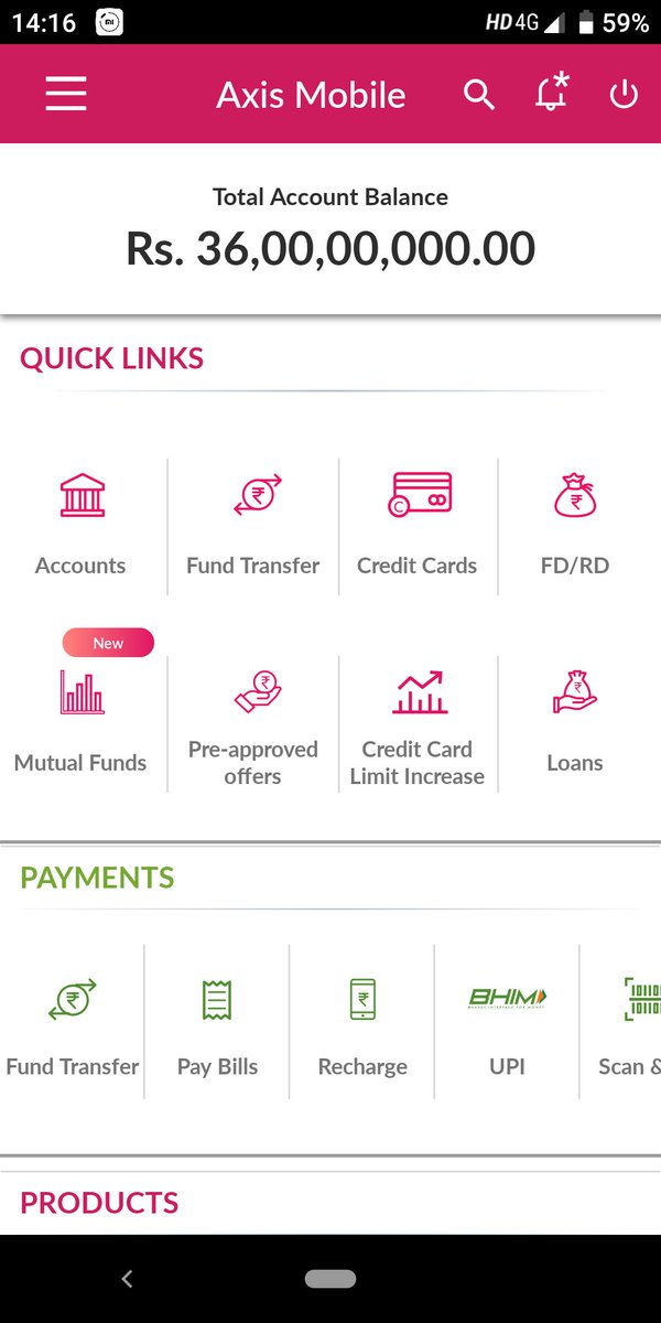 seenupalumari's tweet image. In the noon, my @AxisBank account showed 360 Million INR, and in a few seconds they stole all my dreams. And for few seconds I was living all my dreams. :)
#AxisBank #Appbug