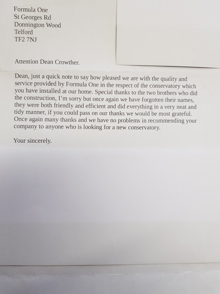 formulaonerange's tweet photo. Here is an example of some of the great feedback we receive here at Formula One...customer satisfaction is at the heart of everything we do! https://t.co/msebabz3lQ