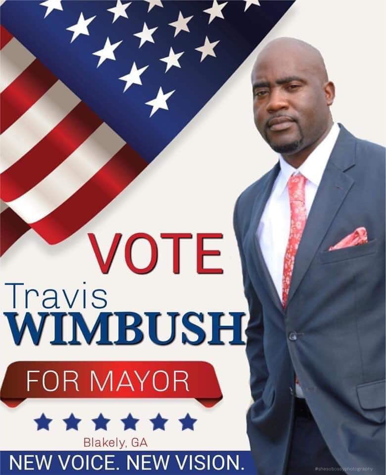 whitby2020's tweet photo. Congratulations Mayor-Elect Travis Wimbush, the 1st Black Mayor of Blakely GA in Early County. A city between Columbus and Tallahassee FL, I am so proud of this young man. And you guessed it—-I can’t wait to attend his inauguration. https://t.co/myRa4lCJPL