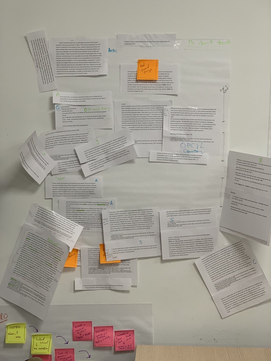 taylorbingle's tweet photo. Sometimes developing writers need to know that editing entails literally cutting up their essay &amp; finding some physical space to interact with it. The joys of being an EE supervisor 🙋🏻‍♂️ #pleasedonttouch haha!! https://t.co/8mLgjA1rFW