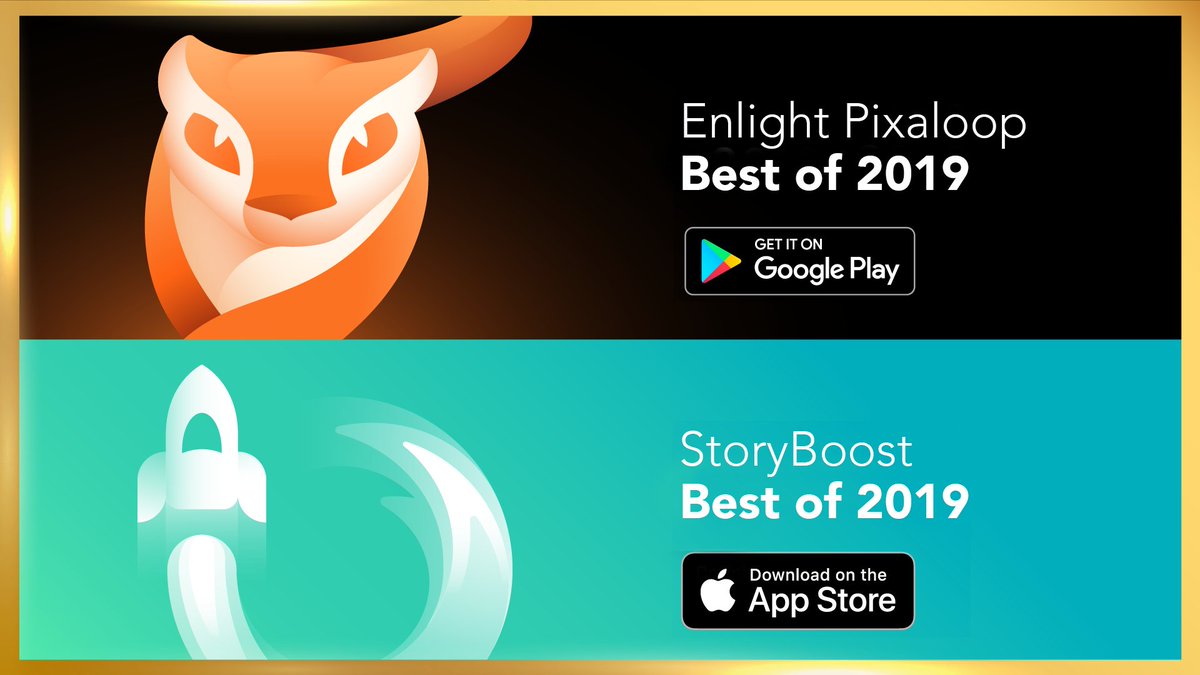 Lightricks's tweet image. We&apos;ve never won 2 awards in 1 day...until now. So exciting to finish up 2019 like this! 

We promise to continue empowering you with fun, creative tools that work &amp;amp; feel like magic! What else is in store for #Lightricks next year? Find out ➤ lightricks.com/news