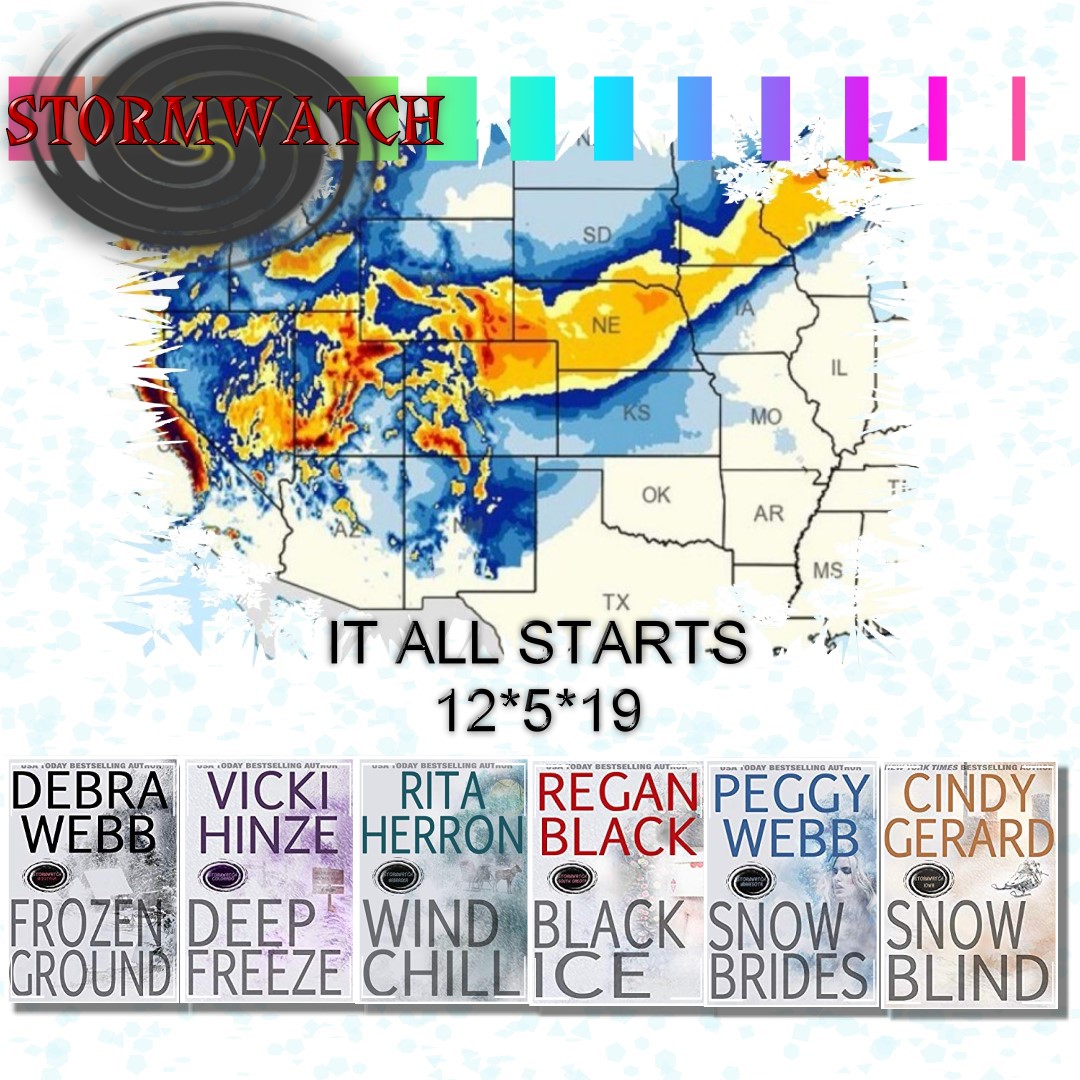 JoAnnReinhold's tweet photo. The storm hits Thursday! Preorder the first book, FROZEN GROUND, now!
https://t.co/XHMAys8st5
#Stormwatch #DebraWebb #VickiHinze #RitaHerron #ReganBlack #PeggyWebb #CindyGerard https://t.co/dsVjaXwlmW