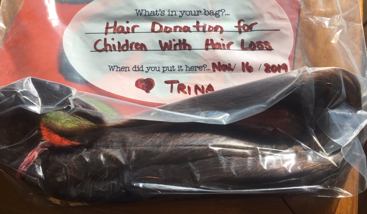 trinamroth's tweet photo. Fourth time donating my hair to @CWHL_org. Almost 16 inches this time! Next up...before and after photos! https://t.co/TqExg5tKEg