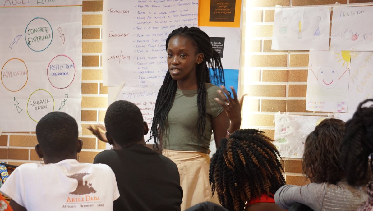 kamathi_d's tweet photo. Our cohort of young women #SocialEntreprenuers discussing and presenting their #problemtree during the #designthinking training. https://t.co/JB0EB0XRXb