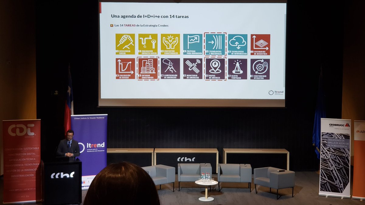 AngelAguileraV's tweet photo. Participando del Seminario Infraestructura y eventos naturales extremos ¿Estamos Preparados?; organizado por #Itrend https://t.co/Kxk46EeufO