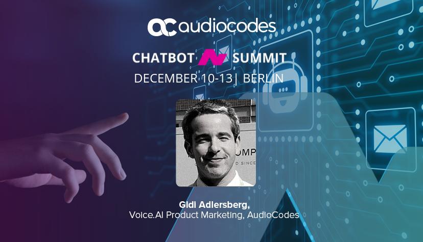 AudioCodes's tweet photo. Join Gidi Adlersberg, on December 11th and 12th for two fascinating sessions!
Hear about the future of #EnterpriseClass #VoiceDriven #ConversationalExperience, and how you can use #MeetingInsights to transform your company's collaboration game.
https://t.co/vhb0ipgRnl https://t.co/2L62MJJdqH