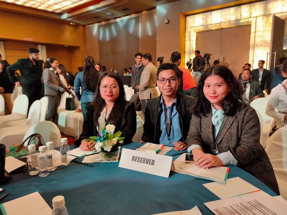 DCSUDelhi's tweet photo. DCSU President, @surita_chakma with active members @dilipchakma and @ChakmaLily at #Educationaheadconclave2019 organised by #indiaahead . https://t.co/2xqYEvOGew