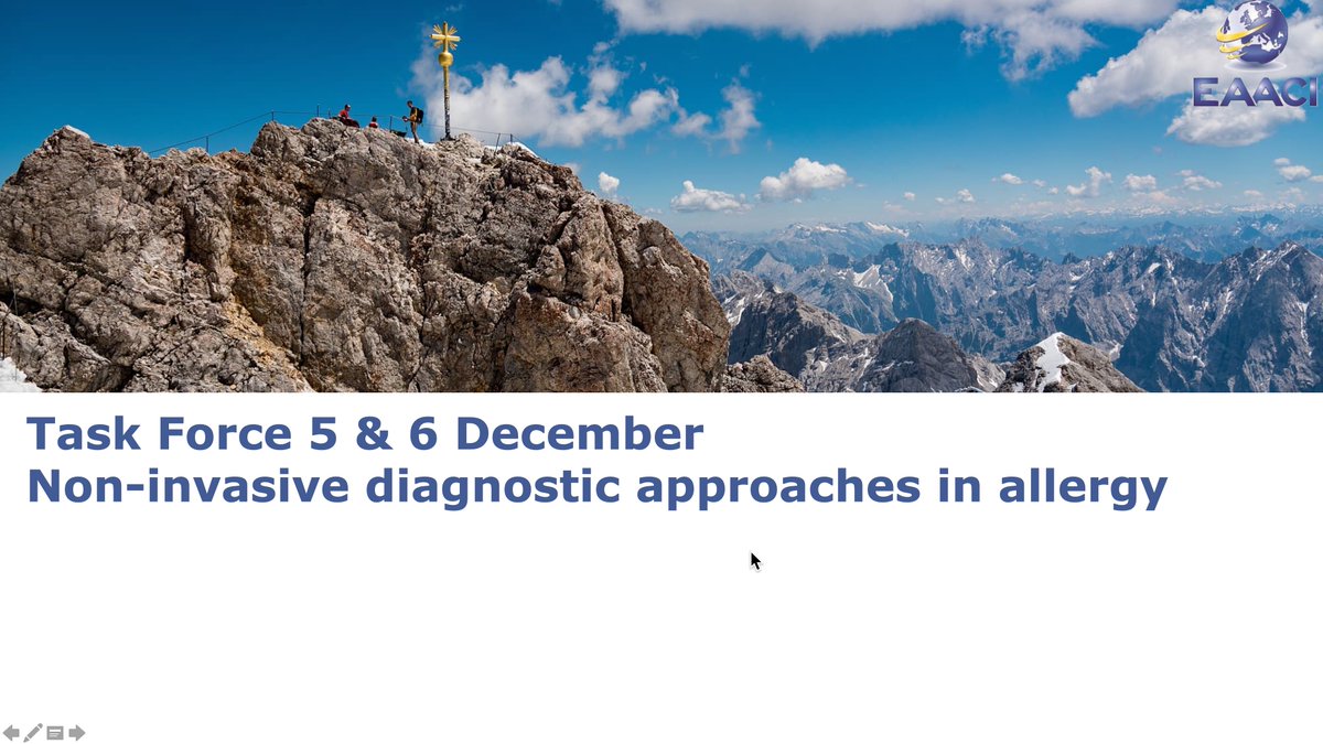 Task force "Non-invasive diagnostic approaches in allergy" is going to start in 24h! The group will meet at the Eibsee and formulate a position paper. The draft is looking great already! Amazing to see what is already possible now!