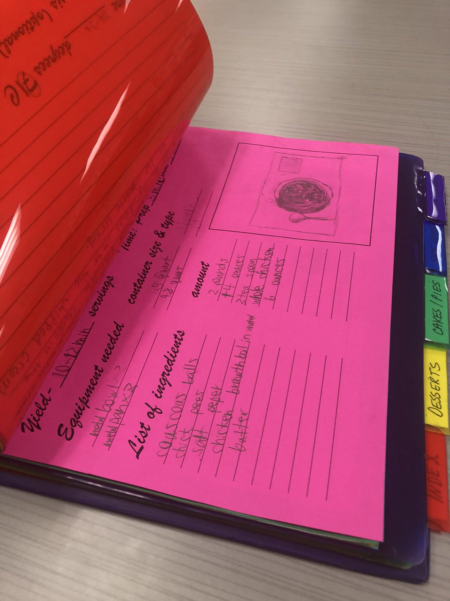 DiegosDiner2011's tweet photo. From appetizers to desserts, our classroom cookbook is in the publishing stage. I will be attempting some of these dishes over the next break. #ELARelentless #muñozmania Diegos Tele Muñoz https://t.co/5azV4LruhE