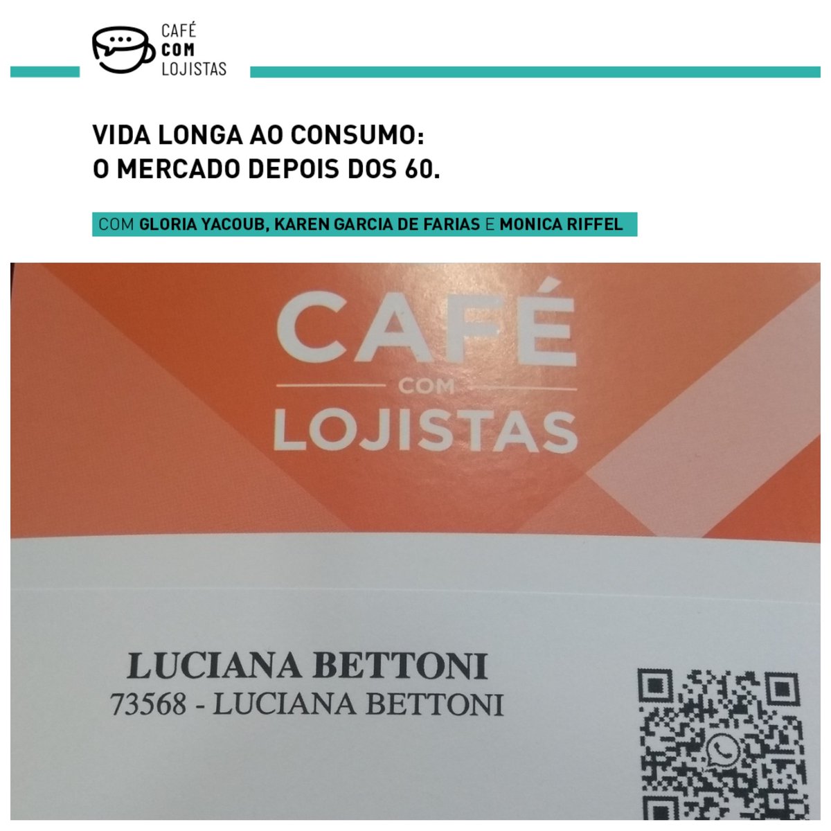 aeassistente's tweet image. Bom dia! 
Estou aqui no Café com Lojistas aprendendo, reaprendendo e trocando informações sobre a maturidade. 

#aeassistente #LBMaisDigitalEComunicação #Eventos #InclusãoDigital #AdultosMaduros #TerceiraIdade #PortoAlegre #POAInquieta  #SindilojasPOA #CaféComLojistas