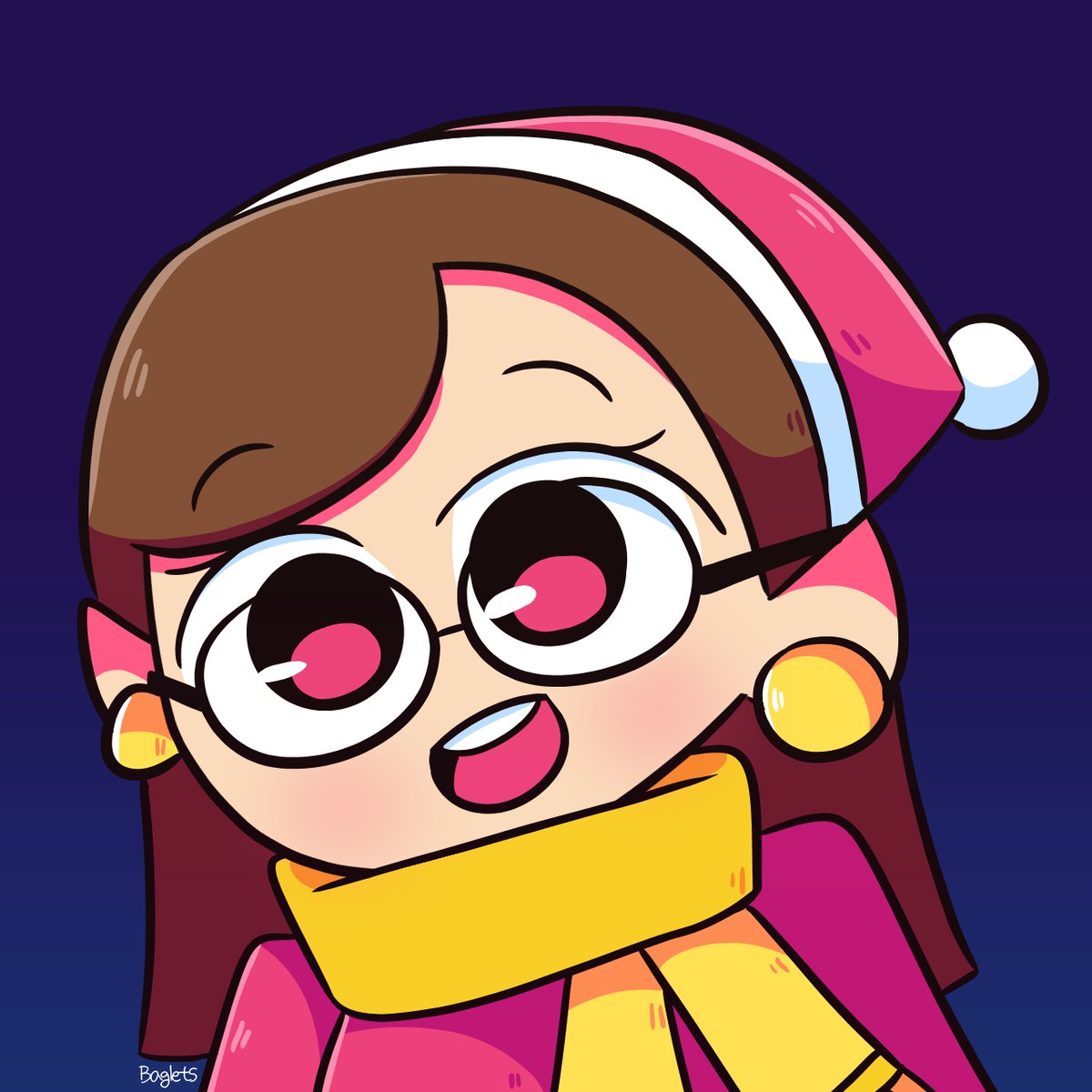 BagletsOfficial's tweet image. Just drew my customized elf with my art style  #googlesantatracker