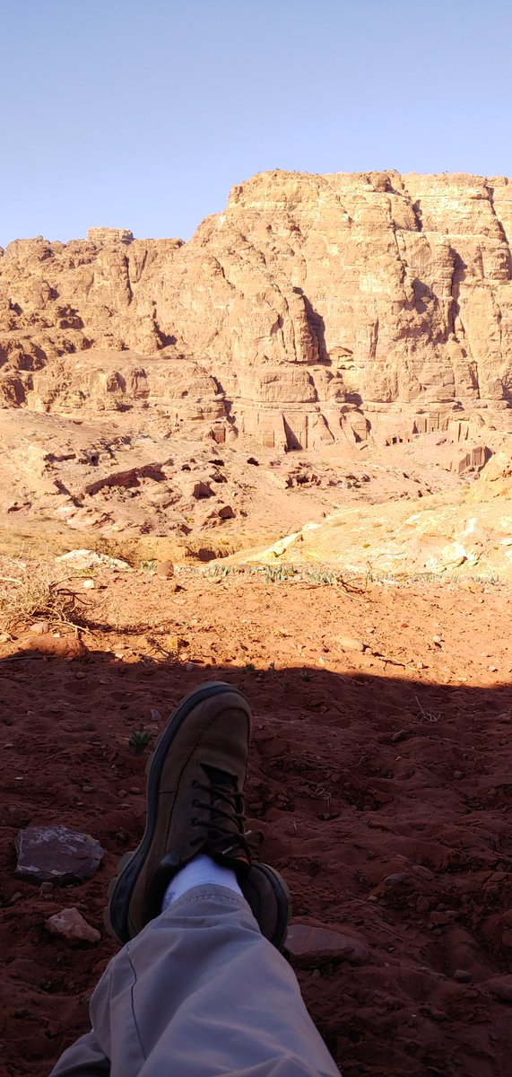 caseallen's tweet photo. Taking a page from @GroovyBruce's repertoire and decided to do some #lollygagging off the beaten path in #Petra, #Jordan: ancient tombs, decaying sandstone, & amazing vistas around every corner! #JordanIsSafe #ComeGetSome...#lollygagging, that is... https://t.co/Ov6w2y1Ihw