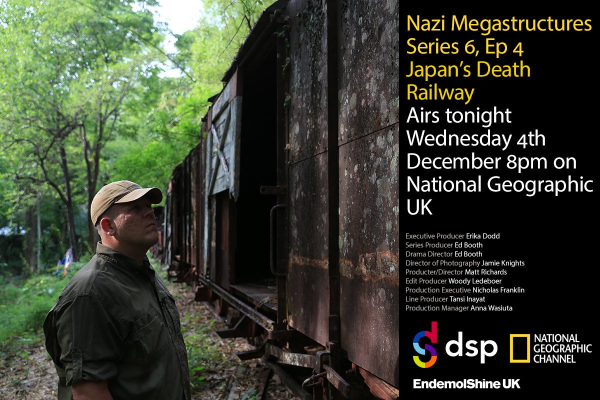 Tonight's episode of Nazi Megastructures is on Japan’s Death Railway - a 258 mile railway cut through the toughest terrain known to man, built in 1942 using the blood and guts of 200,000 Allied POWs and local laborers. Find out more 8pm, tonight on @NatGeoUK