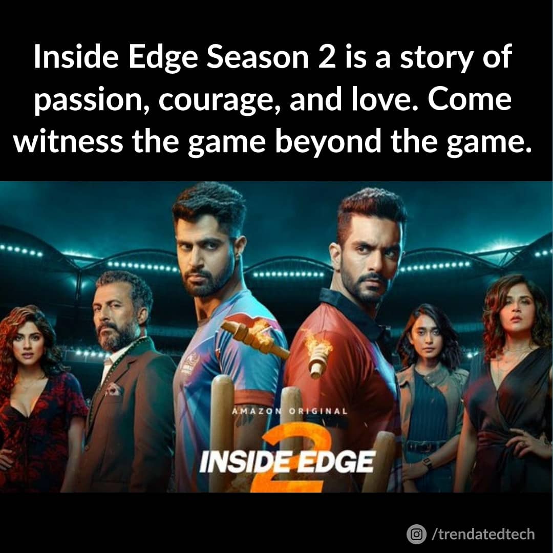 trendated's tweet photo. Inside Edge Season 2 starring Vivek Oberoi, Angad Bedi and Richa Chadha will begin streaming on Amazon Prime Video from December 6.
#InsideEdge #InsideEdgeSeason2 #InsideEdge2 #AmazonPrimeVideo #AmazonPrime #series #trendated
@PrimeVideoIN
@vivekoberoi
@angadbedi
@RichaChadha https://t.co/8Xx1SOPdXW