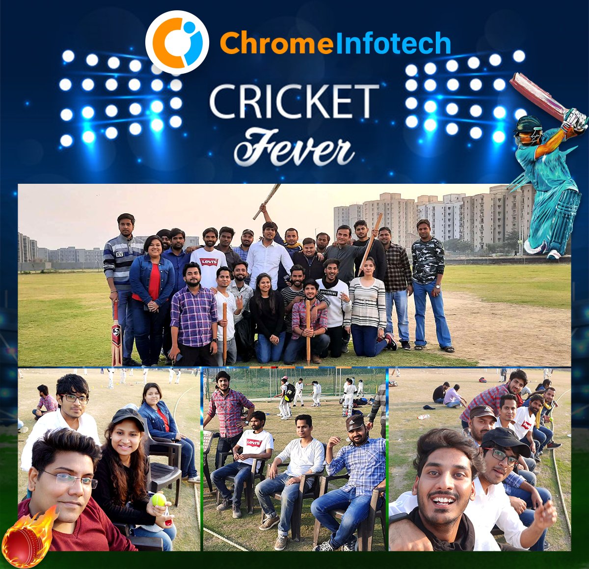 Everyone deserves some Time-off from #Work. And nothing’s better than a friendly #Cricket Match to help recharge our spirits for better work performance and productivity! Here’s to a fun-filled day and many more that are yet to come.