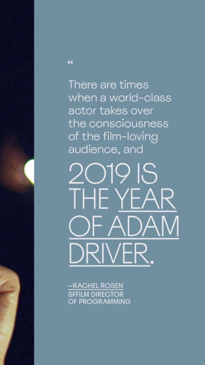 AdamDriverBRA's tweet photo. "Adam Driver é a melhor versão de qualquer coisa que eu poderia querer num ator." Noah Baumbach. #SSFI https://t.co/wUlomEBaV6