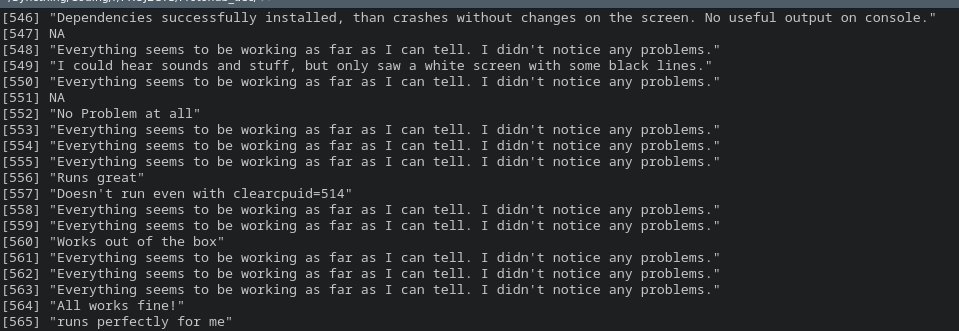 BoilingSteam's tweet image. Someone smart has apparently automated their reporting process on ProtonDB: &quot;Everything seems to be working as far as I can tell. I didn&apos;t notice any problems.&quot; ＊ 100 times or so. #protondb #linux #linuxgaming #proton #smart