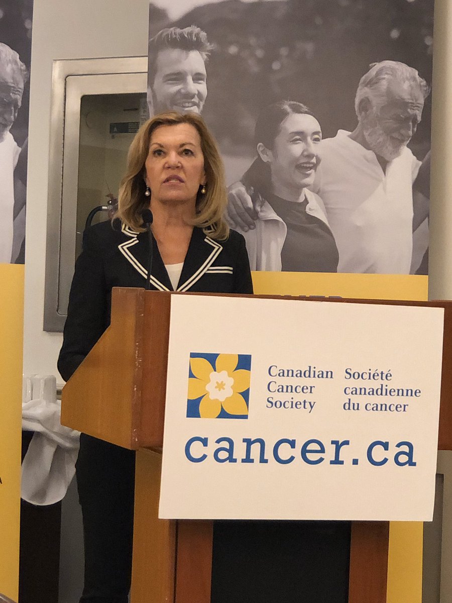 Minister @celliottability speaking at the @cancersociety MPP day at Queens Park. Supporting Cancer care through the continuum including palliative care. @HPCOntario  #DyingIsStillLiving