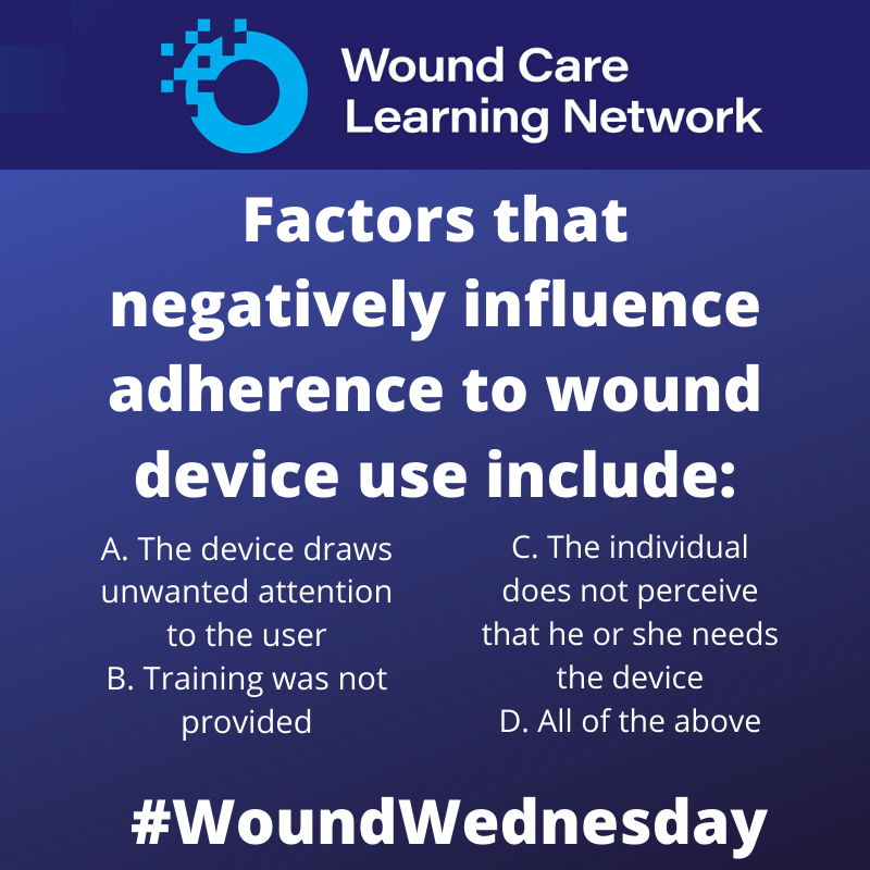 WOUNDSJournal's tweet photo. Happy #WoundWednesday! This week we have a #triviaquestion for all our clinicians! Can you get it right? 🤨🤓

Comment below with the answer.

#woundcare #question #wednesdaywisdom #woundnurses #woundclinicans https://t.co/k5tAxEa6aQ